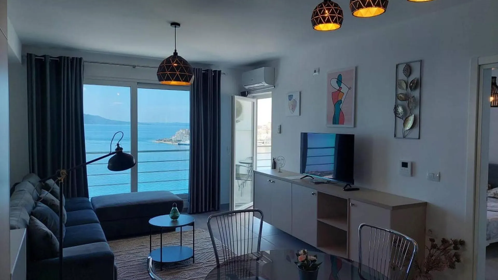 Polished Apartment With Sea Glimpse Saranda Albania